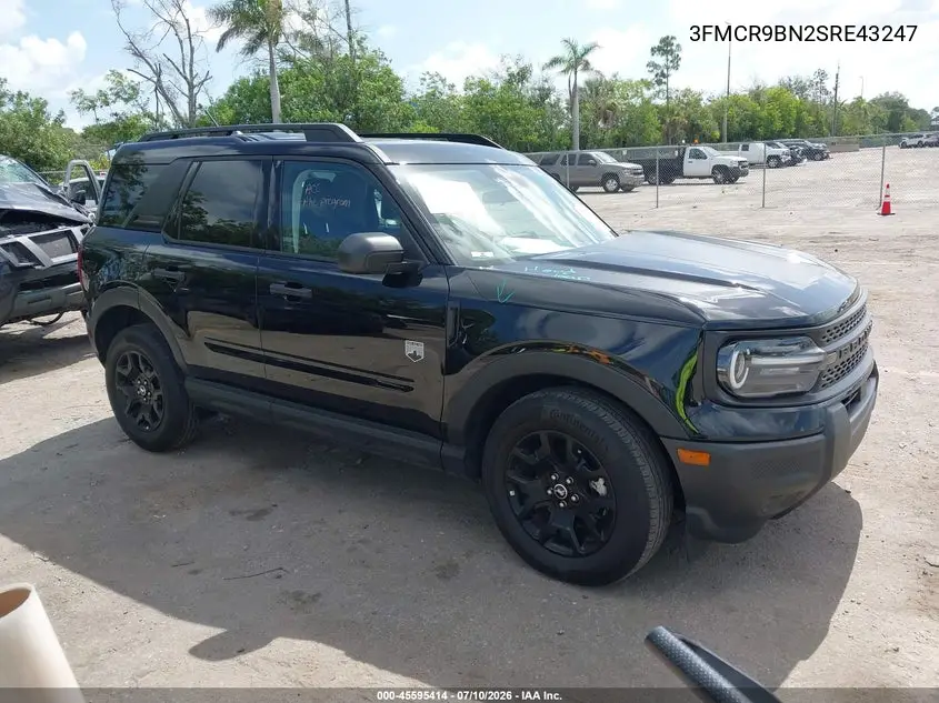 2025 Ford Bronco Sport Big Bend VIN: 3FMCR9BN2SRE43247 Lot: 45595414