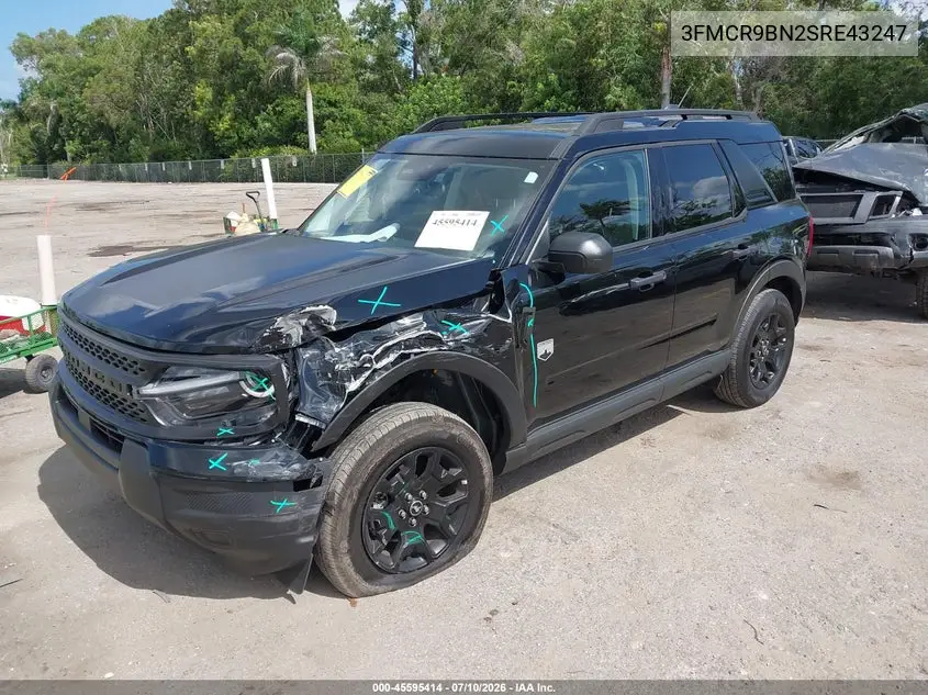 2025 Ford Bronco Sport Big Bend VIN: 3FMCR9BN2SRE43247 Lot: 45595414