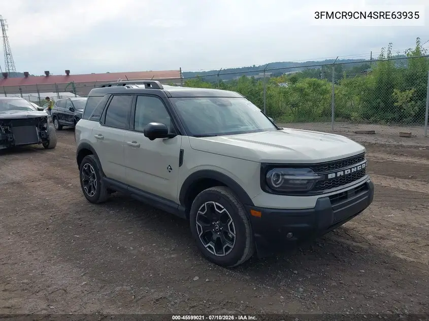 2025 Ford Bronco Sport Outer Banks VIN: 3FMCR9CN4SRE63935 Lot: 45599021