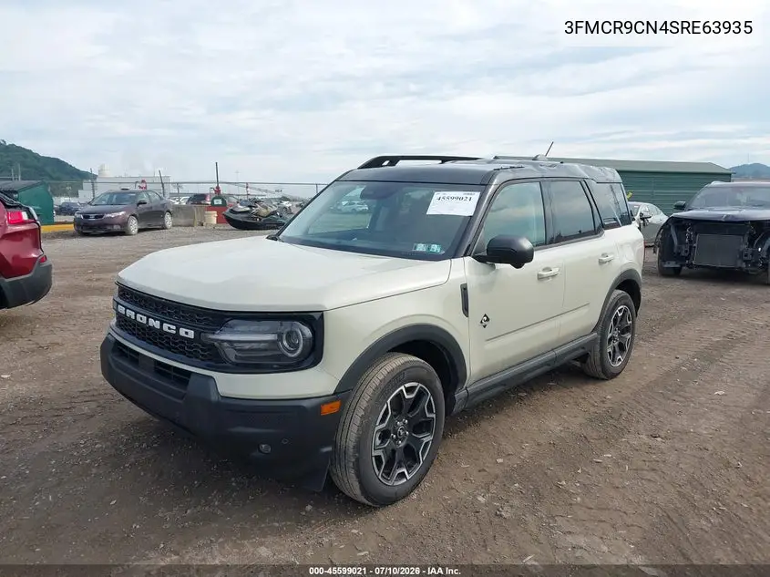 2025 Ford Bronco Sport Outer Banks VIN: 3FMCR9CN4SRE63935 Lot: 45599021