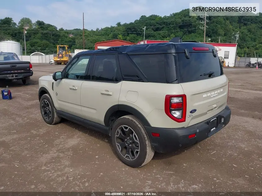 2025 Ford Bronco Sport Outer Banks VIN: 3FMCR9CN4SRE63935 Lot: 45599021