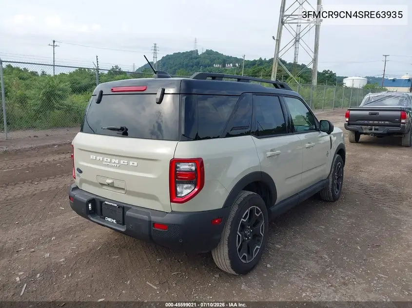 2025 Ford Bronco Sport Outer Banks VIN: 3FMCR9CN4SRE63935 Lot: 45599021