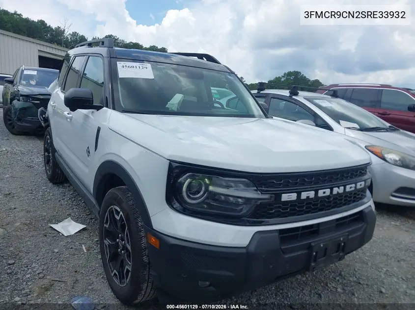 2025 Ford Bronco Sport Outer Banks VIN: 3FMCR9CN2SRE33932 Lot: 45601129