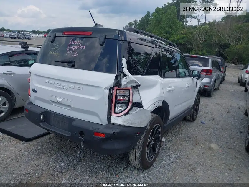 2025 Ford Bronco Sport Outer Banks VIN: 3FMCR9CN2SRE33932 Lot: 45601129