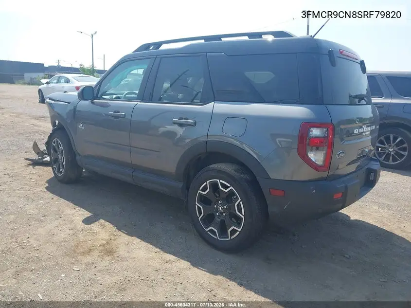 2025 Ford Bronco Sport Outer Banks VIN: 3FMCR9CN8SRF79820 Lot: 45604317