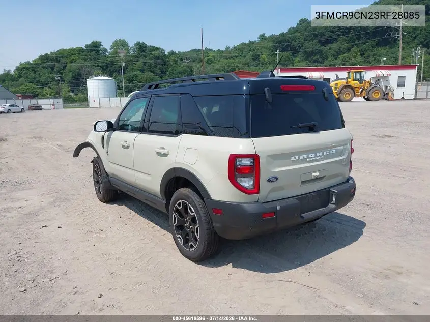 2025 Ford Bronco Sport Outer Banks VIN: 3FMCR9CN2SRF28085 Lot: 45618596