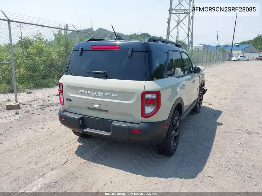 2025 Ford Bronco Sport Outer Banks VIN: 3FMCR9CN2SRF28085 Lot: 45618596