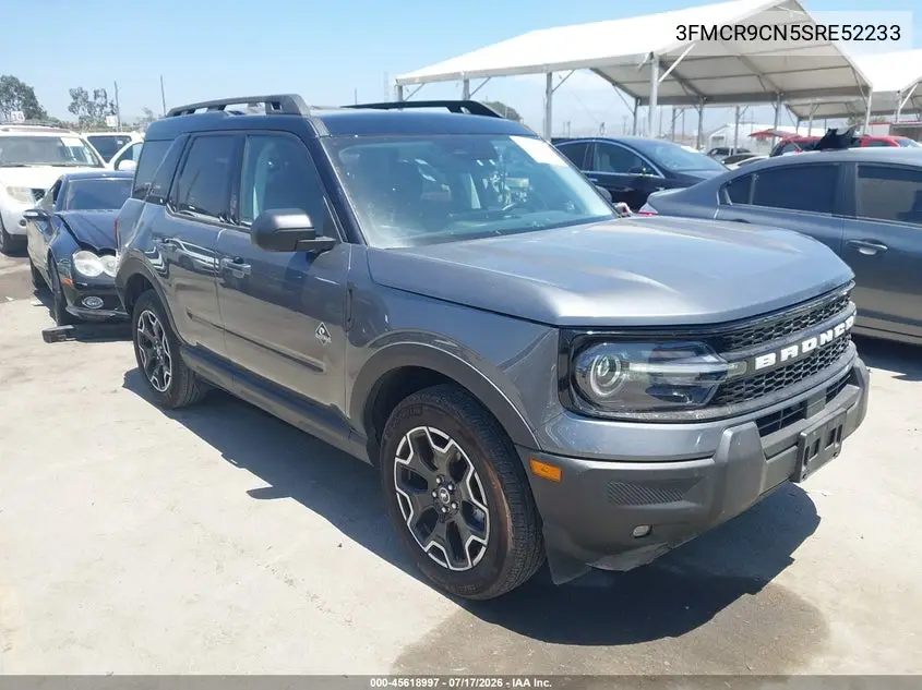 2025 Ford Bronco Sport Outer Banks VIN: 3FMCR9CN5SRE52233 Lot: 45618997