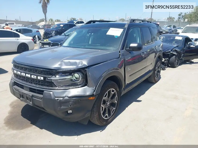 2025 Ford Bronco Sport Outer Banks VIN: 3FMCR9CN5SRE52233 Lot: 45618997