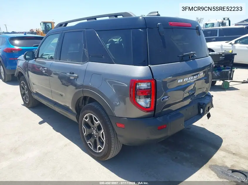 2025 Ford Bronco Sport Outer Banks VIN: 3FMCR9CN5SRE52233 Lot: 45618997