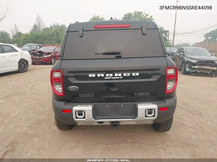 2025 Ford Bronco Sport Big Bend VIN: 3FMCR9BN5SRE44098 Lot: 45619015