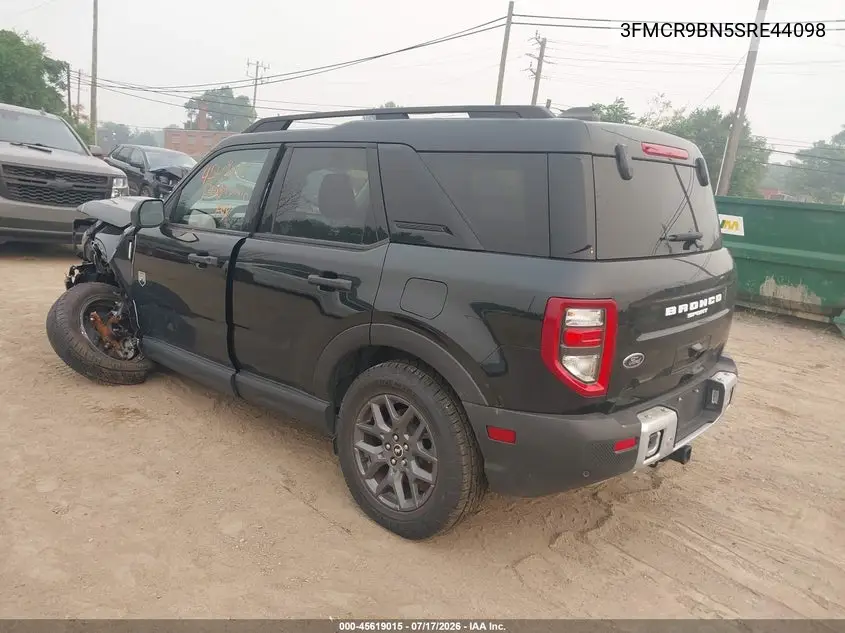 2025 Ford Bronco Sport Big Bend VIN: 3FMCR9BN5SRE44098 Lot: 45619015