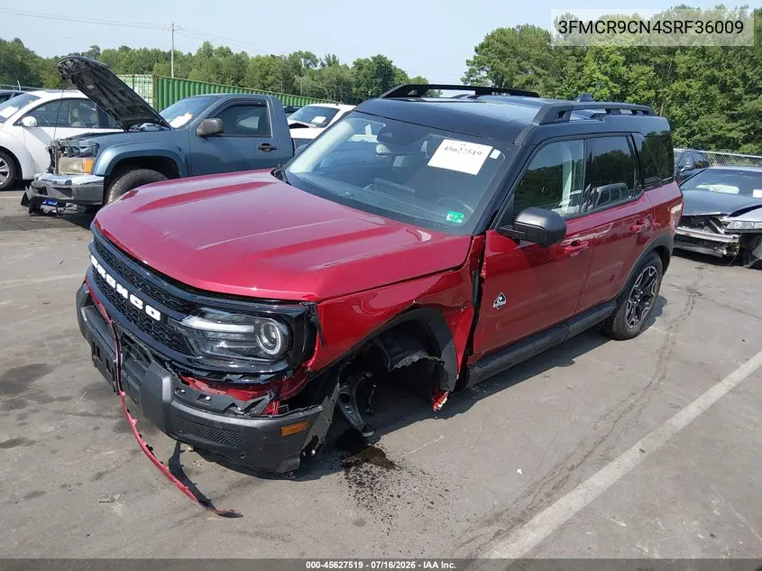 2025 Ford Bronco Sport Outer Banks VIN: 3FMCR9CN4SRF36009 Lot: 45627519