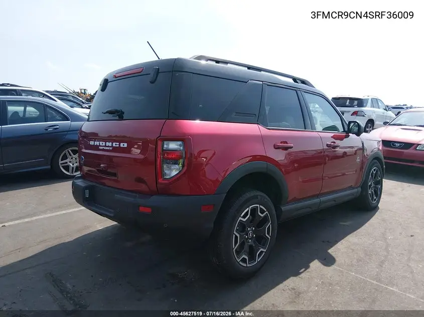 2025 Ford Bronco Sport Outer Banks VIN: 3FMCR9CN4SRF36009 Lot: 45627519