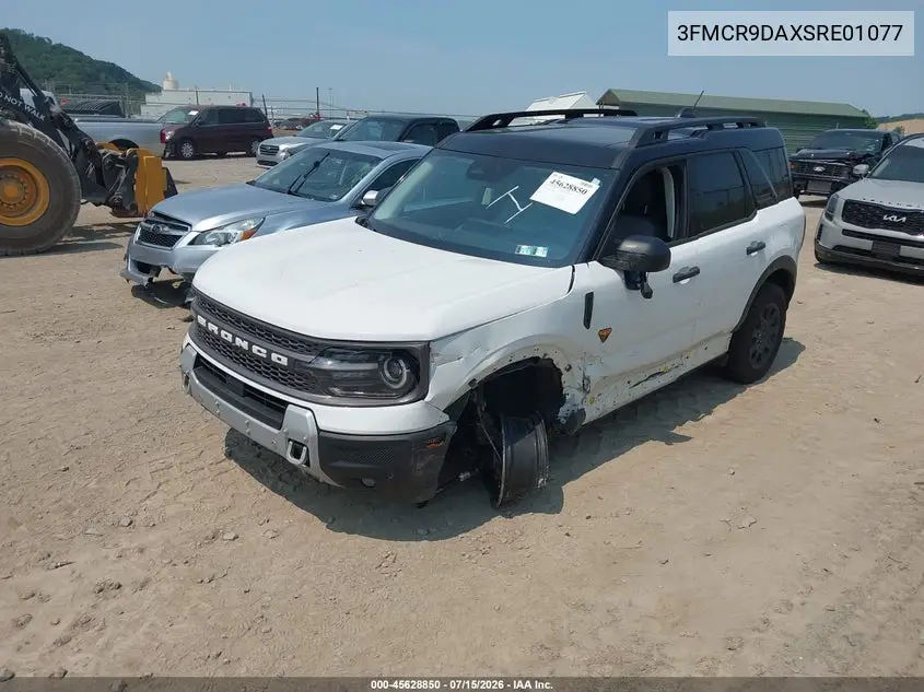 2025 Ford Bronco Sport Badlands VIN: 3FMCR9DAXSRE01077 Lot: 45628850