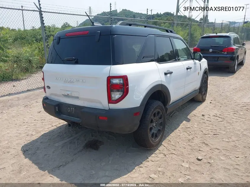 2025 Ford Bronco Sport Badlands VIN: 3FMCR9DAXSRE01077 Lot: 45628850