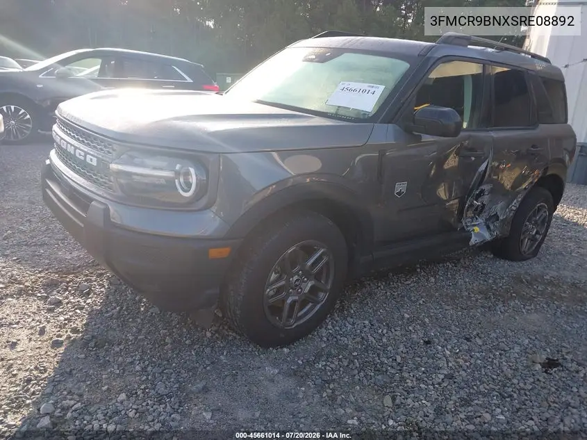 2025 Ford Bronco Sport Big Bend VIN: 3FMCR9BNXSRE08892 Lot: 45661014
