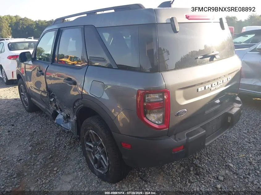 2025 Ford Bronco Sport Big Bend VIN: 3FMCR9BNXSRE08892 Lot: 45661014