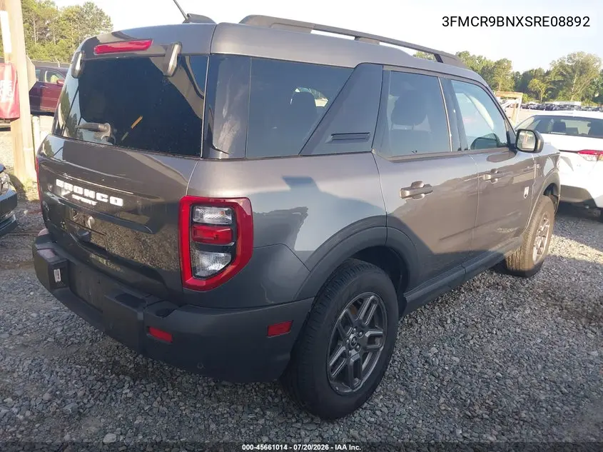 2025 Ford Bronco Sport Big Bend VIN: 3FMCR9BNXSRE08892 Lot: 45661014