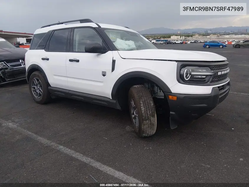 2025 Ford Bronco Sport Big Bend VIN: 3FMCR9BN7SRF47989 Lot: 45667494
