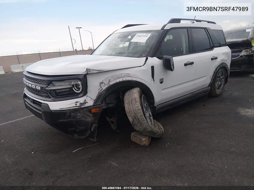 2025 Ford Bronco Sport Big Bend VIN: 3FMCR9BN7SRF47989 Lot: 45667494
