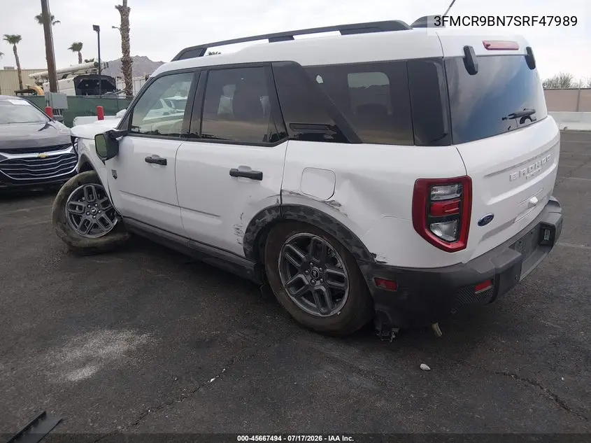 2025 Ford Bronco Sport Big Bend VIN: 3FMCR9BN7SRF47989 Lot: 45667494
