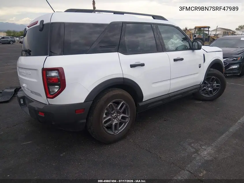 2025 Ford Bronco Sport Big Bend VIN: 3FMCR9BN7SRF47989 Lot: 45667494