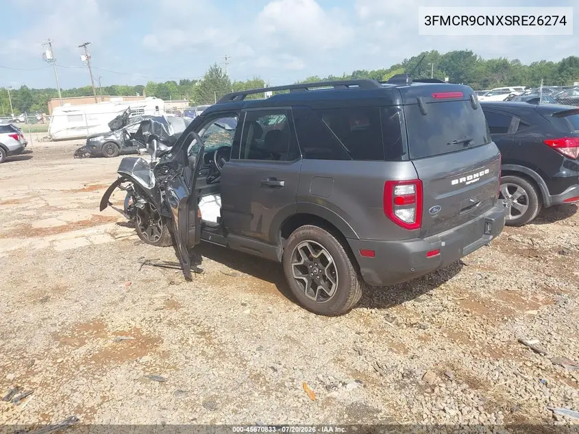 2025 Ford Bronco Sport Outer Banks VIN: 3FMCR9CNXSRE26274 Lot: 45670833
