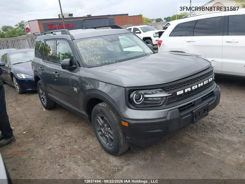 2026 Ford Bronco Sport Big Bend VIN: 3FMCR9BN8TRE31587 Lot: 12637494