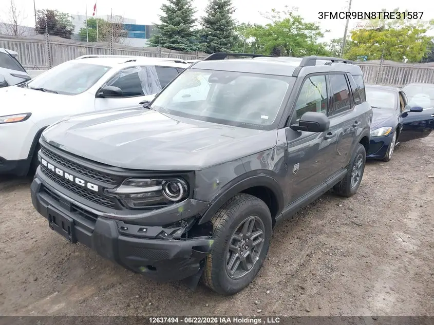 2026 Ford Bronco Sport Big Bend VIN: 3FMCR9BN8TRE31587 Lot: 12637494