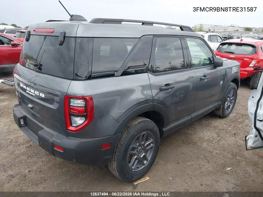 2026 Ford Bronco Sport Big Bend VIN: 3FMCR9BN8TRE31587 Lot: 12637494