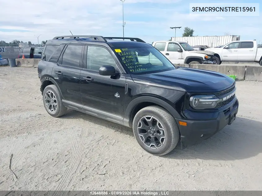 2026 Ford Bronco Sport Outer Banks VIN: 3FMCR9CN5TRE15961 Lot: 12646886