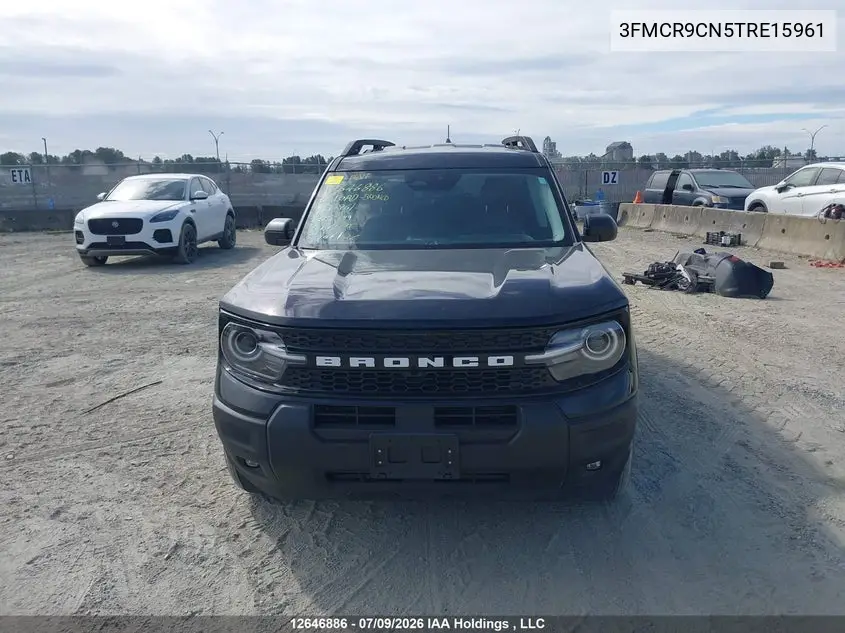 2026 Ford Bronco Sport Outer Banks VIN: 3FMCR9CN5TRE15961 Lot: 12646886