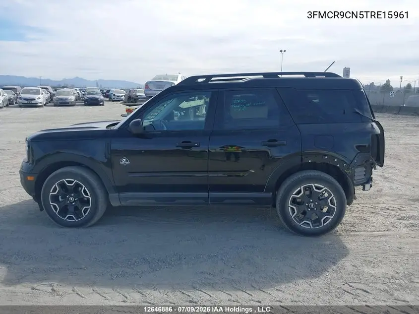 2026 Ford Bronco Sport Outer Banks VIN: 3FMCR9CN5TRE15961 Lot: 12646886