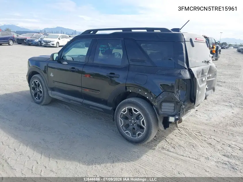 2026 Ford Bronco Sport Outer Banks VIN: 3FMCR9CN5TRE15961 Lot: 12646886