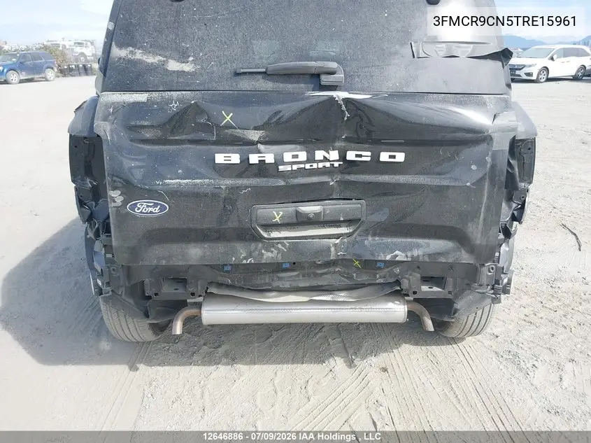 2026 Ford Bronco Sport Outer Banks VIN: 3FMCR9CN5TRE15961 Lot: 12646886