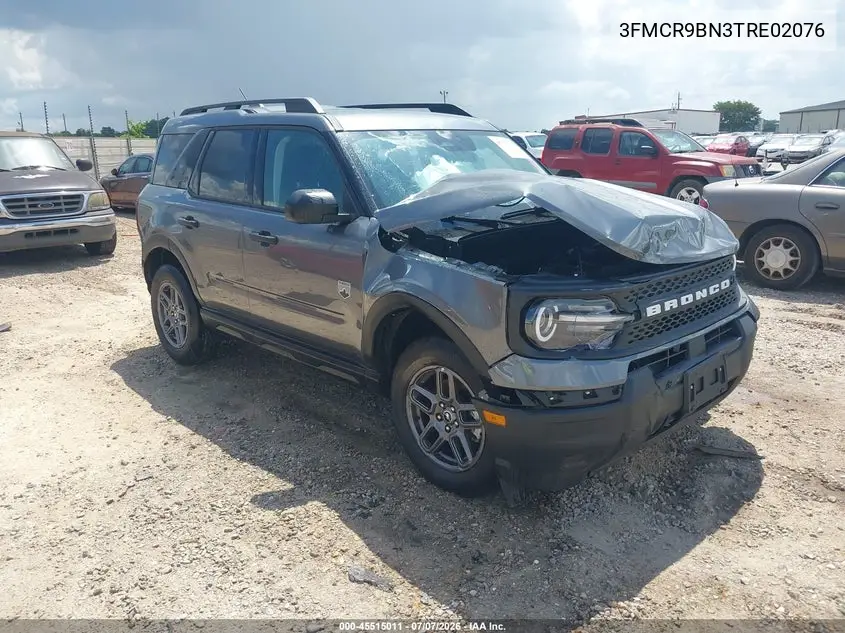 2026 Ford Bronco Sport Big Bend VIN: 3FMCR9BN3TRE02076 Lot: 45515011