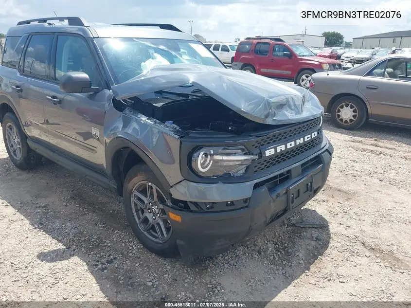 2026 Ford Bronco Sport Big Bend VIN: 3FMCR9BN3TRE02076 Lot: 45515011