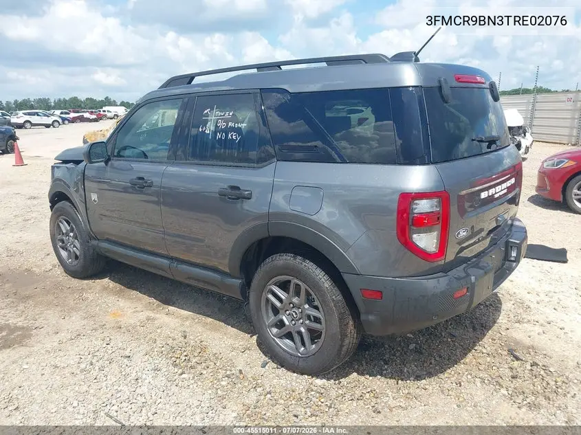2026 Ford Bronco Sport Big Bend VIN: 3FMCR9BN3TRE02076 Lot: 45515011