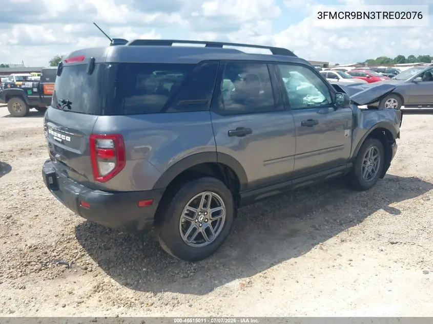 2026 Ford Bronco Sport Big Bend VIN: 3FMCR9BN3TRE02076 Lot: 45515011