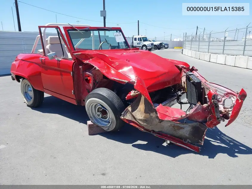1967 Ford Bronco VIN: 000000U15FLA15385 Lot: 45581189
