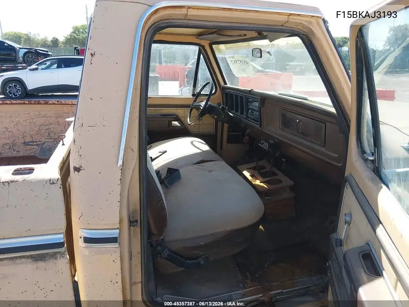 1978 Ford Bronco VIN: F15BKAJ3193 Lot: 45357387
