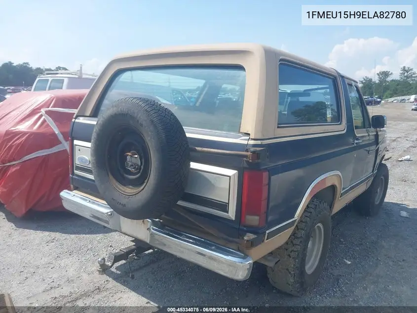 1984 Ford Bronco U100 VIN: 1FMEU15H9ELA82780 Lot: 45334075