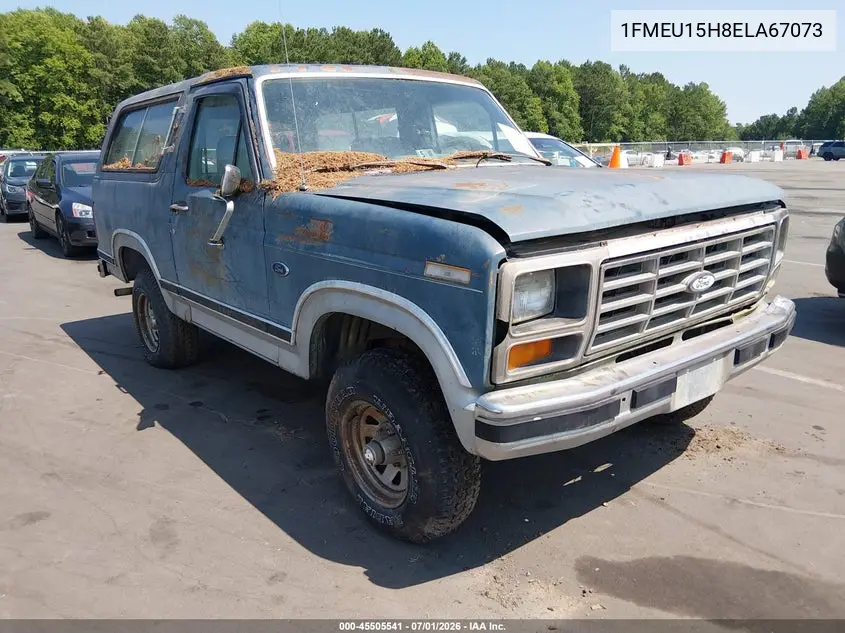 1984 Ford Bronco U100 VIN: 1FMEU15H8ELA67073 Lot: 45505541