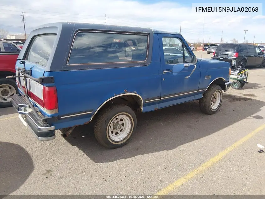 1988 Ford Bronco U100 VIN: 1FMEU15N9JLA02068 Lot: 44522385