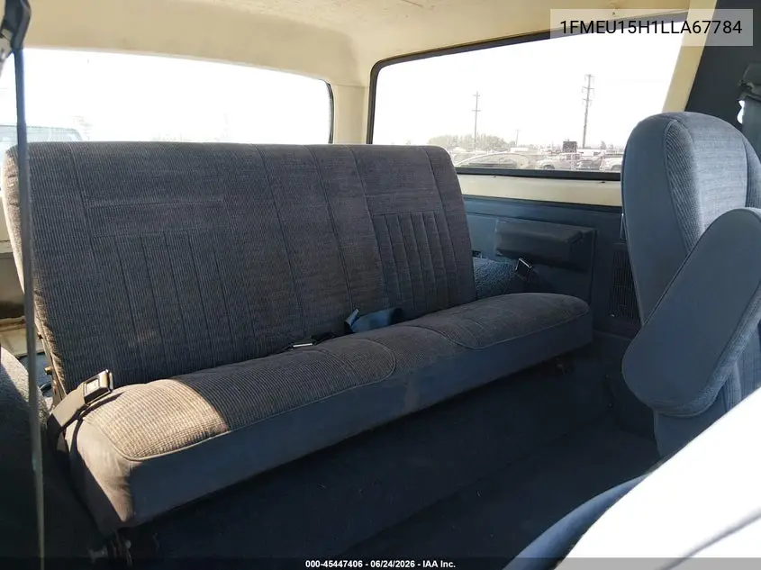 1990 Ford Bronco U100 VIN: 1FMEU15H1LLA67784 Lot: 45447406