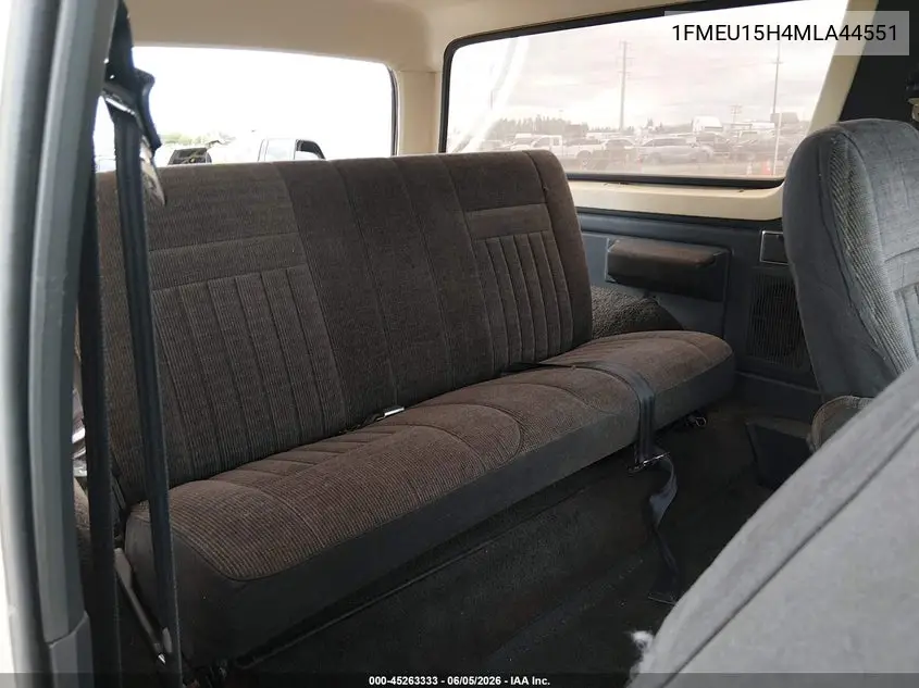 1991 Ford Bronco U100 VIN: 1FMEU15H4MLA44551 Lot: 45263333
