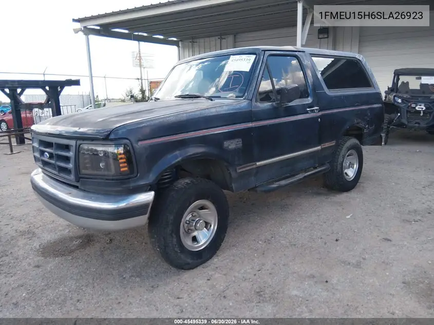 1995 Ford Bronco U100 VIN: 1FMEU15H6SLA26923 Lot: 45495339