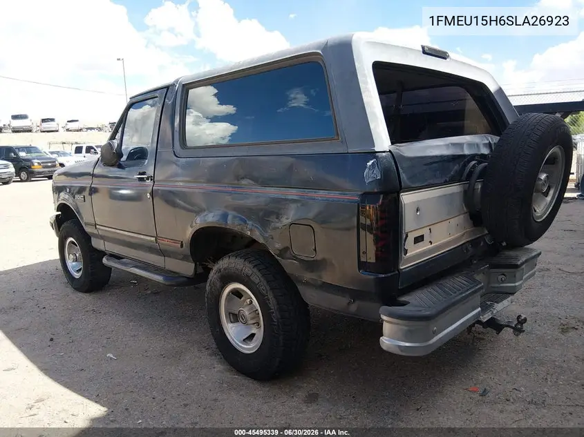 1995 Ford Bronco U100 VIN: 1FMEU15H6SLA26923 Lot: 45495339
