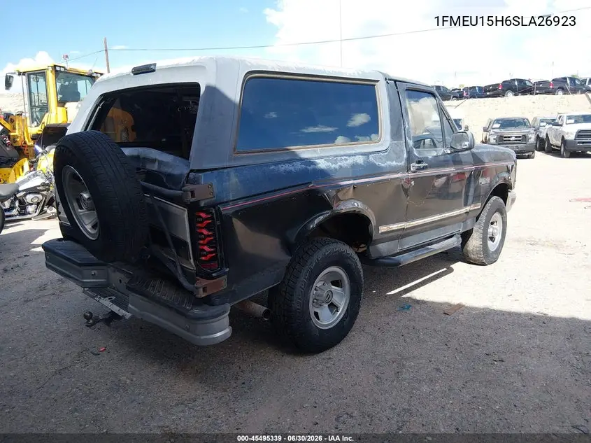 1995 Ford Bronco U100 VIN: 1FMEU15H6SLA26923 Lot: 45495339